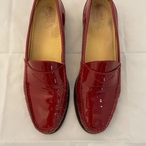 Cole Haan Red Patent Penny Loafer Sz 9.5